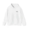 White Classic Pullover Hoodie with Minimal Chest Print (HD-08)