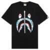 Black Tee with Blue Camo Graphic Print (TS-05)