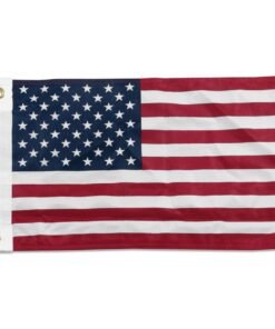 Hand-Stitched USA Flag with Brass Grommets